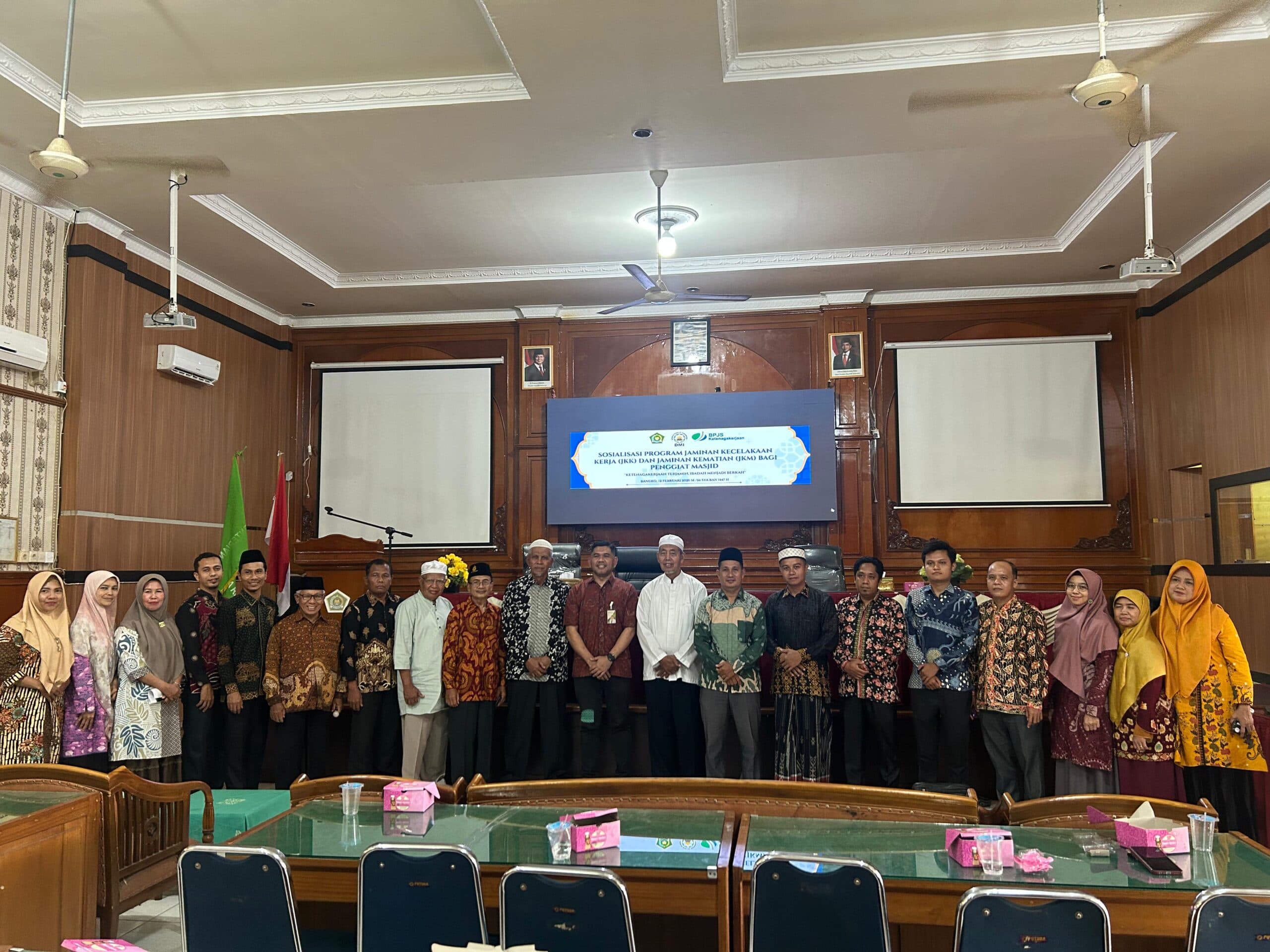 BPJS Ketenagakerjaan Merangin Melakukan Kerja sama Dengan DMI Merangin Terkait Perlindungan Marbot Masjid 