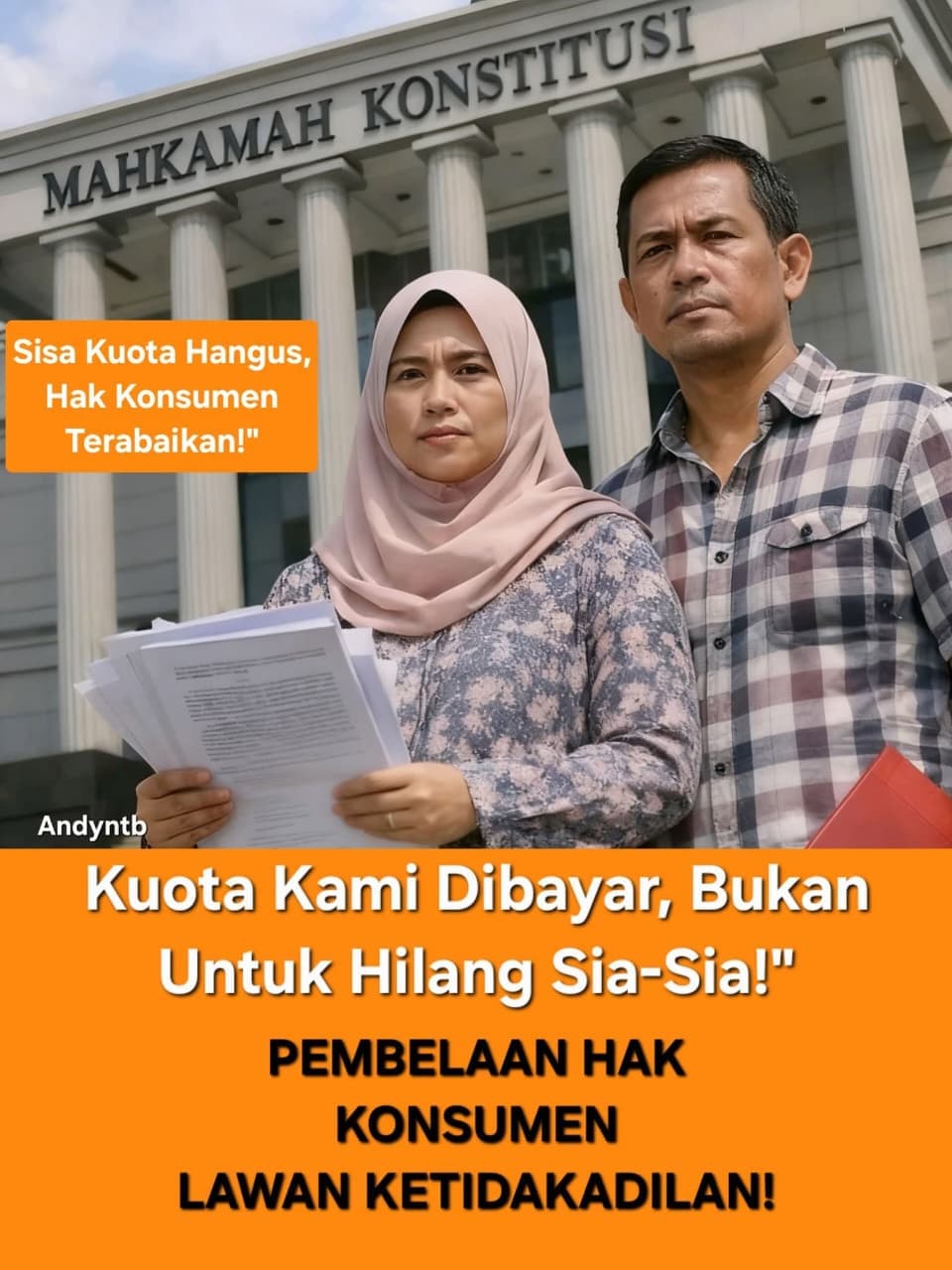 Sepasang Suami Istri Gugat Aturan Penghangusan Sisa Kuota Internet Ke  MK