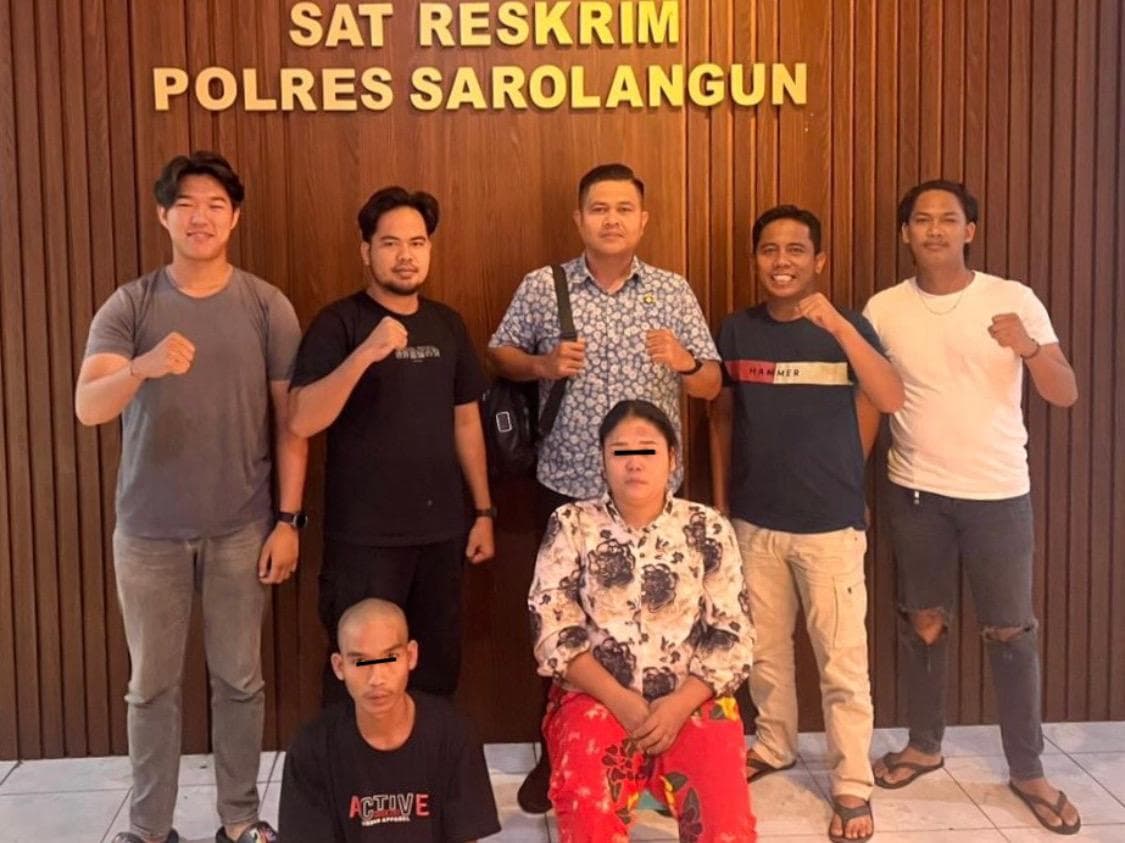 Pamer Emas Curian di Medsos, Sepasang Kekasih Asal Pemusiran Mandiangin, Ditangkap Tim Macan Pseko Polres Sarolangun.