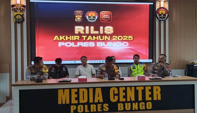 Akhir Tahun 2025, Polres Bungo Perkuat Tim Zero PETI Bersama Pemda