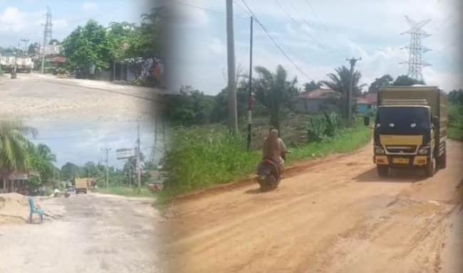 Dampak Dari Sengketa Wilayah, Jalan ini Tak Kunjung di Perbaiki dan kondisi Semakin Memburuk