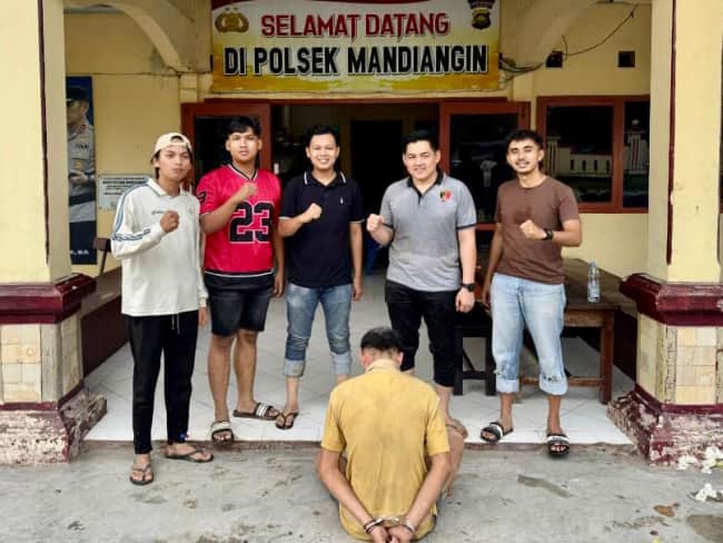 Pelaku Penodongan Dengan Kekerasan, Yang Resahkan Pengguna Jalan di Bukit Peranginan Mandiangin, Ditangkap Polisi.