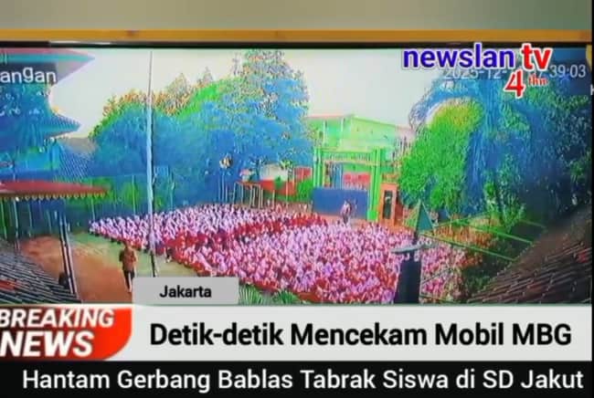 Detik Detik Mobil MBG Menabrak Sejumlah Siswa SD Di Cilincing Jakarta Utara